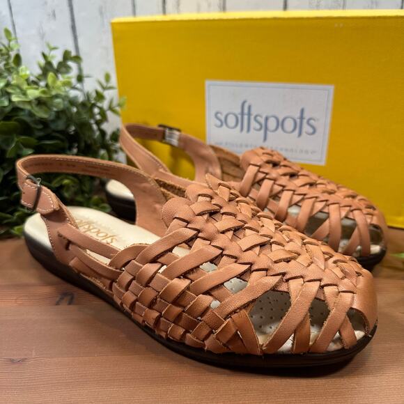 Softspots Women's Tobago Slingback Flats Sandals Size 7 N - Picture 1 of 9